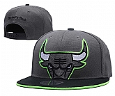 Bulls Team Logo Gray Mitchell & Ness Adjustable Hat GS,baseball caps,new era cap wholesale,wholesale hats